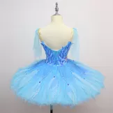 Professional Blue Bird Princess V-neck Tutu Costumes YAGP Stage