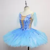 Professional Blue Bird Princess V-neck Tutu Costumes YAGP Stage