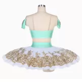 Light Green Ballet Tutu Dress Girl Dance Wear