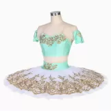 Light Green Ballet Tutu Dress Girl Dance Wear