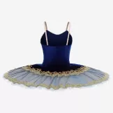 Ballet Costume Pancake Tutu White and Deep Blue