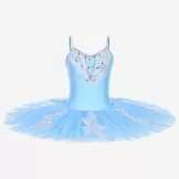 Sky Blue Ballet Tutu Dress Bluebird Variation Dance Wear Basic