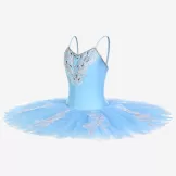 Sky Blue Ballet Tutu Dress Bluebird Variation Dance Wear Basic